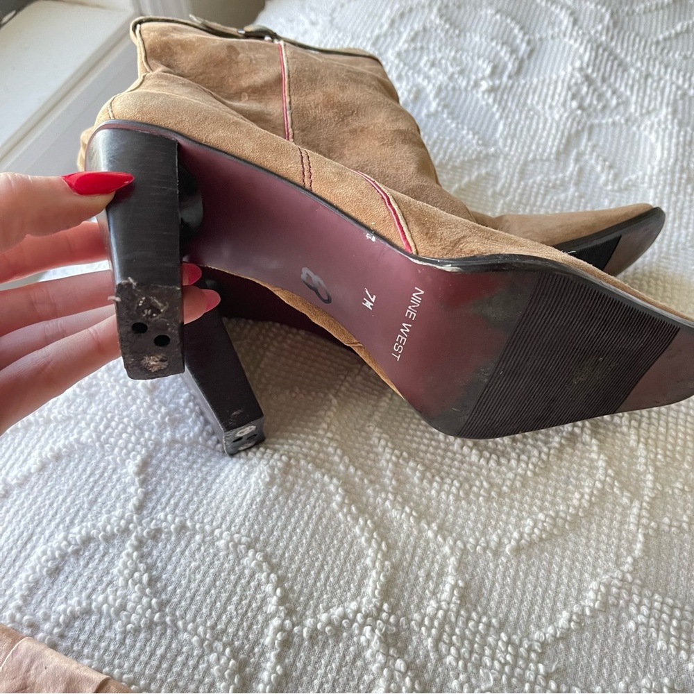 Y2K Nine West leather ankle boots - Picture 4 of 6